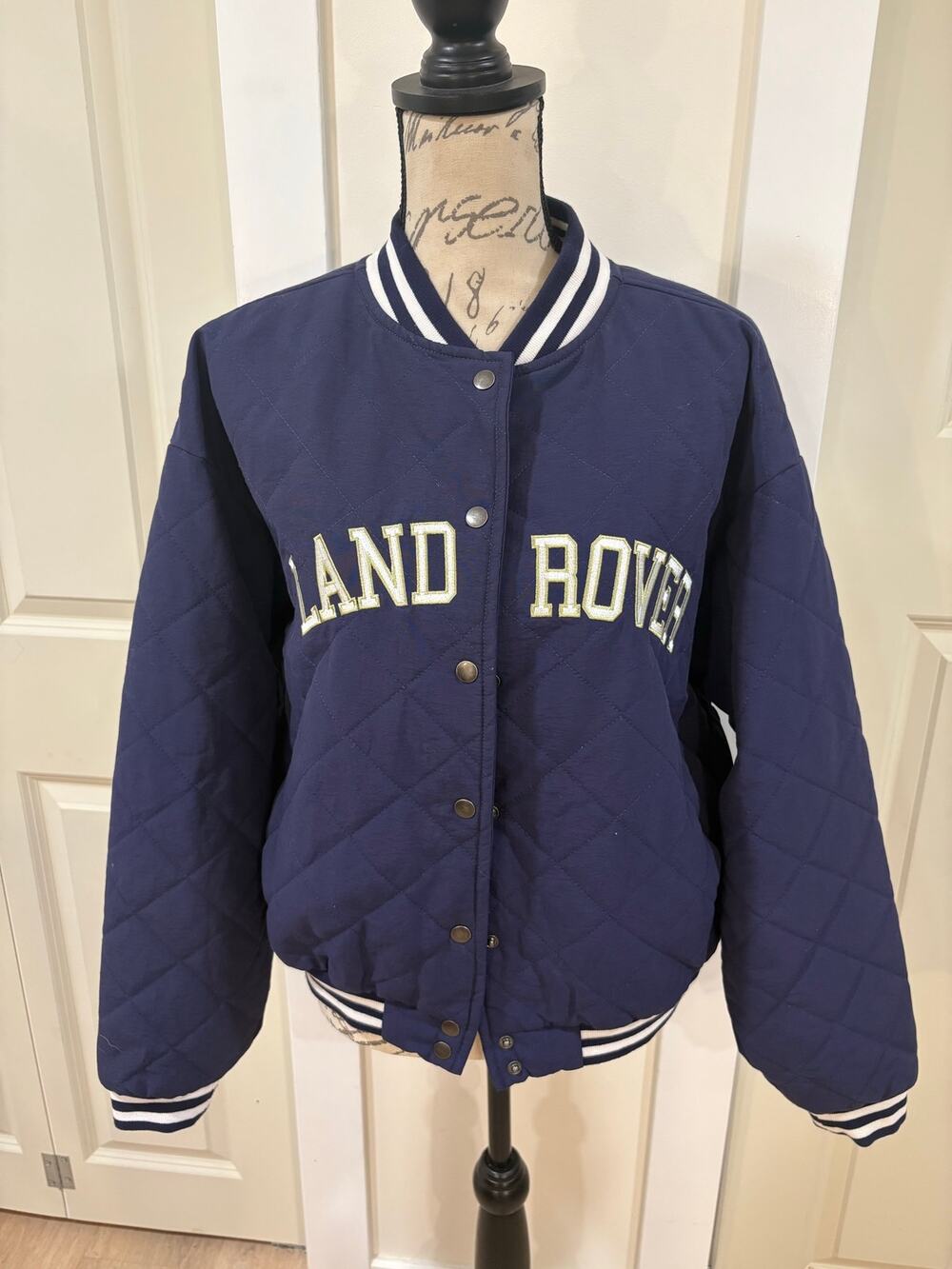 Land Rover X PacSun Blue Bomber Jacket Coat Size XS/S